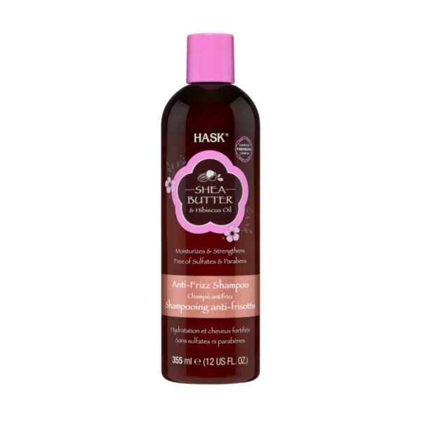 Hask-Shea-Butter-and-Hibiscus-Oil-Anti-Frizz-Shampoo-355ml-2 Hask Shea Butter and Hibiscus Oil Anti-Frizz Shampoo, 355ml – Wholesale & Export UAE