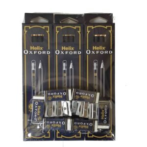 Helix-Oxford-HB-Pencils-Black-36-PCS-with-Eraser-White-6-PCS-and-Sharpener-Silver-6-PCS-1 Helix Oxford HB Pencils Black 36 PCS with Eraser White 6 PCS and Sharpener Silver 6 PCS – Wholesale & Export UAE