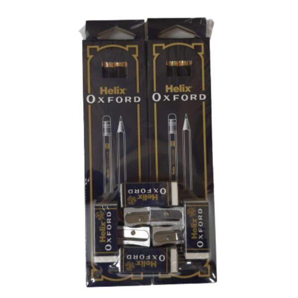 Helix Oxford Pencil with Eraser and Sharpener Set Multicolour – Wholesale & Export UAE