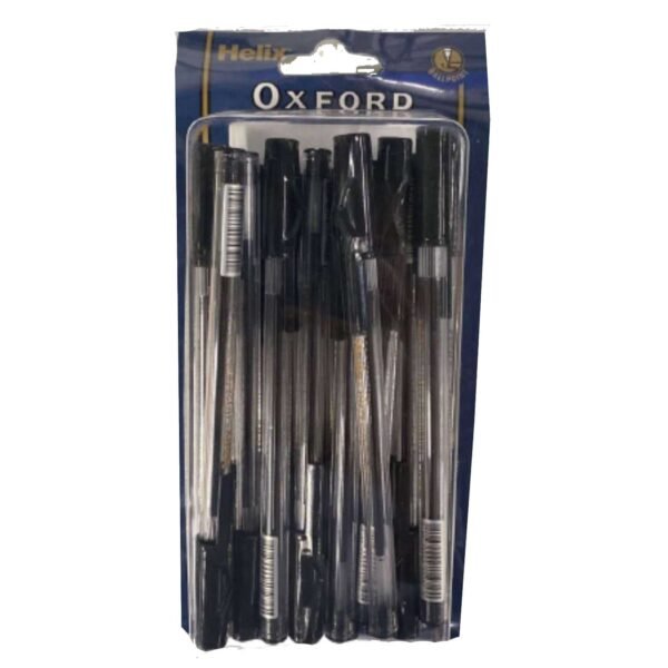 Helix-Oxford-Stick-Ballpoint-Pen-Black-1mm-25-PCS Helix Oxford Stick Ballpoint Pen Black 1mm 25 PCS – Wholesale & Export UAE