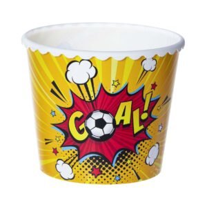 Herevin Goal Printed Reusable Popcorn And Chips Bowl Multicolour 2.3L – Wholesale & Export UAE