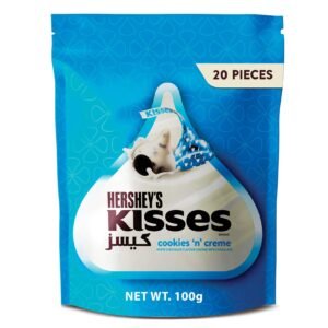 Hershey's Kisses Cookies N Creme White Chocolate Coating with Cookie Bits, 100g – Wholesale & Export UAE