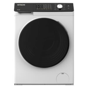 Hitachi 8KG Front Load Washing Machine, 1200 RPM, 10-Year Warranty on Inverter Motor, 16 Programs,White, BD-802HVOW – Wholesale & Export UAE