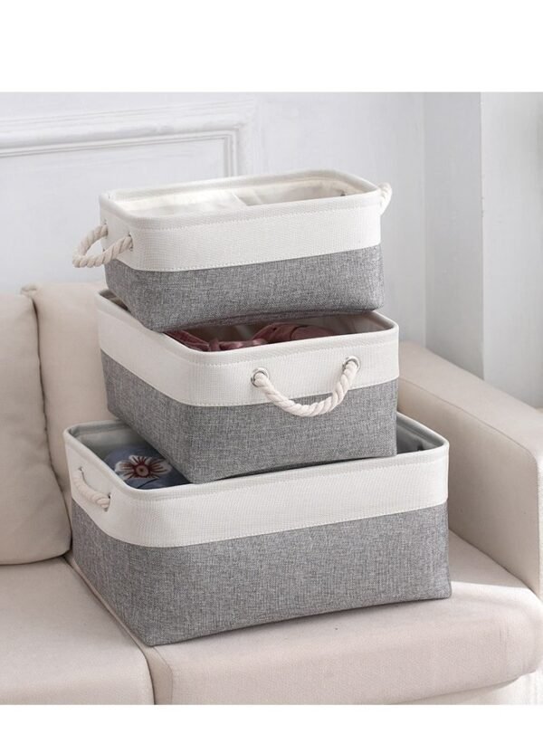 Home-Fabric-Storage-Bin-with-Drawstring-Closure-and-2-Bold-Handles-Collapsible-Large-Canvas-Storage-Baskets-for-Organizing-Shelf-Nursery-Ho-2 Home Fabric Storage Bin with Drawstring Closure and 2 Bold Handles, Collapsible Large Canvas Storage Baskets for Organizing Shelf Nursery Ho – Wholesale & Export UAE