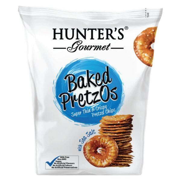 Hunter's Gourmet Baked Pretzos with Sea Salt, 80g – Wholesale & Export UAE