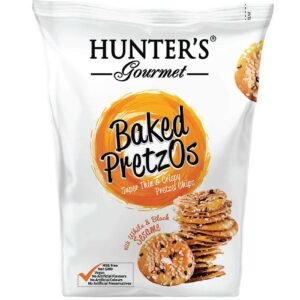 Hunter's Gourmet Baked Pretzos with White and Black Sesame, 180g – Wholesale & Export UAE
