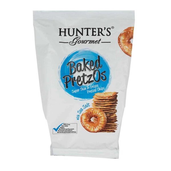 Hunter's Gourmet Baked with Sea Salt Pretzos, 180g – Wholesale & Export UAE