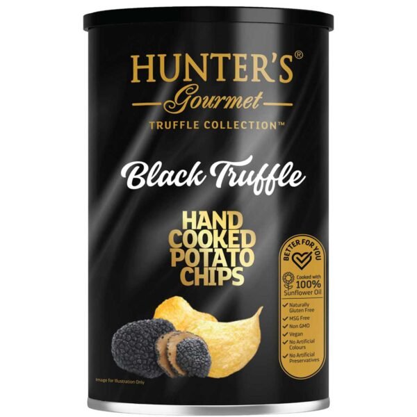 Hunter's Gourmet Black Truffle Hand Cooked Potato Chips, 150g – Wholesale & Export UAE