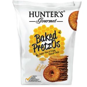 Hunter's Gourmet Honey and Mustard Flavour Baked Pretzos, 160g – Wholesale & Export UAE