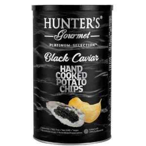 Hunterx27s-Gourmet-Platinum-Collection-Black-Caviar-Hand-Cooked-Potato-Chips-150g-2 Hunter's Gourmet Platinum Collection Black Caviar Hand Cooked Potato Chips, 150g – Wholesale & Export UAE
