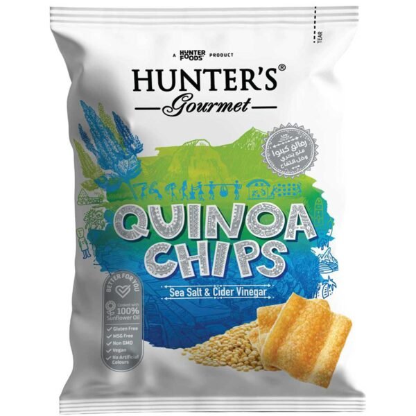 Hunter's Gourmet Sea Salt and Cider Vinegar Quinoa Chips, 75g – Wholesale & Export UAE