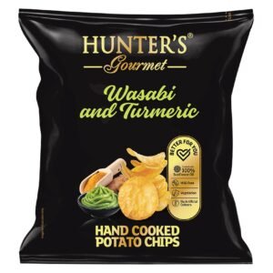 Hunter's Gourmet Wasabi and Turmeric Hand Cooked Potato Chips, 40g – Wholesale & Export UAE