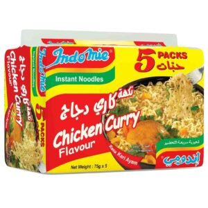 Indomie Chicken Curry Flavour Instant Noodles, 80g Pack of 5 – Wholesale & Export UAE