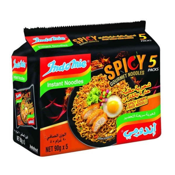 Indomie-Spicy-Curry-Flavour-Instant-Noodles-90g-Pack-of-5 Indomie Spicy Curry Flavour Instant Noodles, 90g Pack of 5 – Wholesale & Export UAE