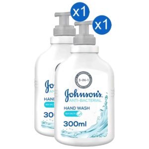 Johnson’s Anti-Bacterial Hand Wash Sea Salts Cleansing Formula, 300ml, Pack of 2 – Wholesale & Export UAE