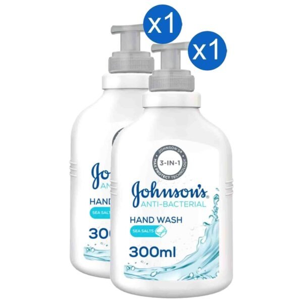 Johnson’s Anti-Bacterial Hand Wash Sea Salts Cleansing Formula, 300ml, Pack of 2 – Wholesale & Export UAE