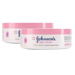 Johnson's Soft Cream Face and Body Moisturiser, 200ml, Pack of 2 – Wholesale & Export UAE