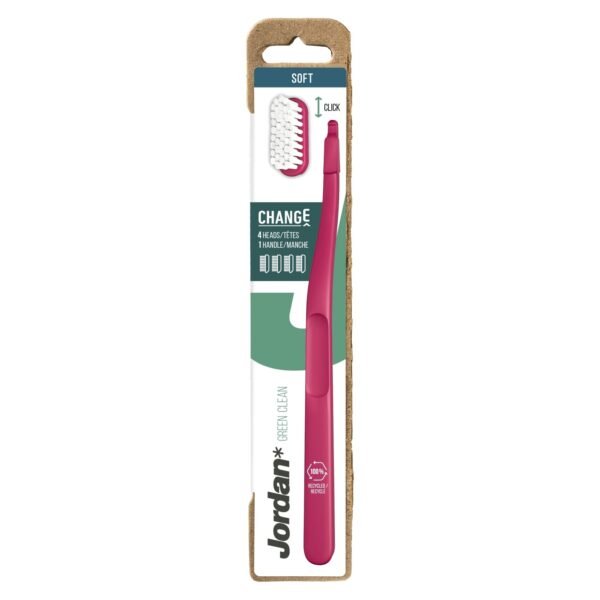Jordan Change Green Clean Soft Replaceable Toothbrush Head Purple – Wholesale & Export UAE