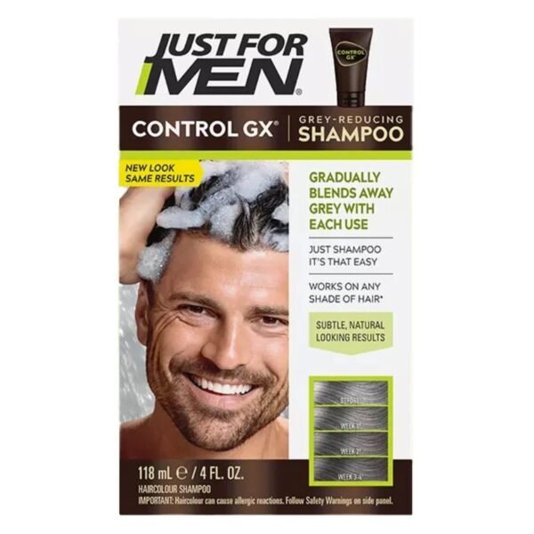Just For Men Control GX Grey-Reducing Hair Colour Shampoo 118ml – Wholesale & Export UAE