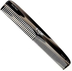 Kent (1 Pack, Graphite) - 9T Graphite Double Tooth Hair Dressing Table Comb, Fine/Wide Tooth Dresser Comb For Hair, Beard And Moustache, Coa – Wholesale & Export UAE
