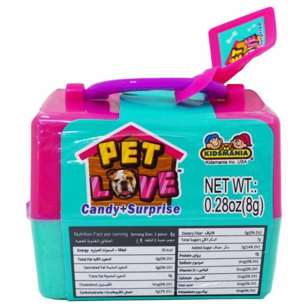 Kidsmania Pet Love Candy with Surprise, 8g, Pack of 1 – Wholesale & Export UAE