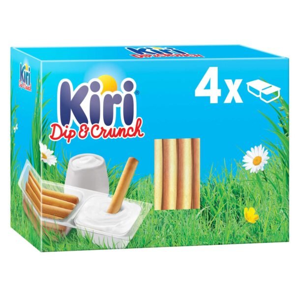 Kiri Dip and Crunch, Cream Cheese and Breadstick Snack, 4 Pieces, 140g – Wholesale & Export UAE