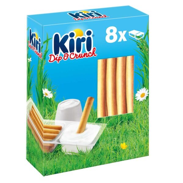Kiri Dip and Crunch, Cream Cheese and Breadstick Snack, 8 Pieces, 280g – Wholesale & Export UAE