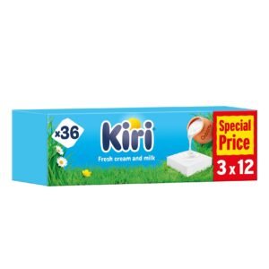 Kiri cream cheese square portion, 3x12 Portions, 600g – Wholesale & Export UAE