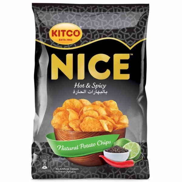 Kitco-Nice-Hot-and-Spicy-Natural-Potato-Chips-14g-Pack-of-21 Kitco Nice Hot and Spicy Natural Potato Chips, 14g, Pack of 21 – Wholesale & Export UAE