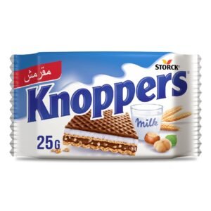 Knoppers-Crispy-Milk-Hazelnut-Wafer-Snack-25g Knoppers Crispy Milk Hazelnut Wafer Snack, 25g – Wholesale & Export UAE