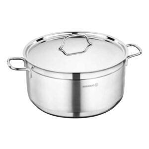 Korkmaz Alfa, Stainless Steel Casserole, Silver, 22cm – Wholesale & Export UAE
