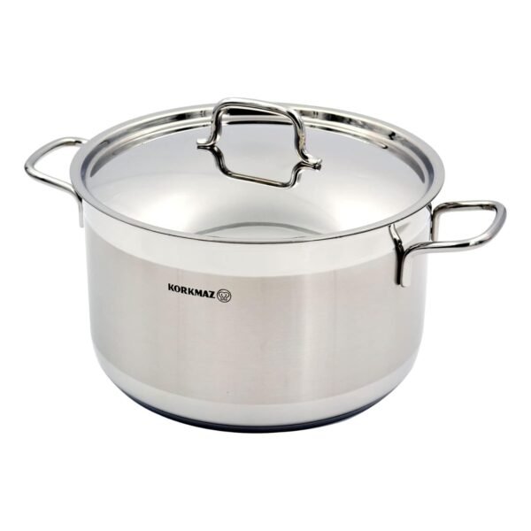Korkmaz Alfa, Stainless Steel Extra Deep Casserole, Silver, 26cm – Wholesale & Export UAE