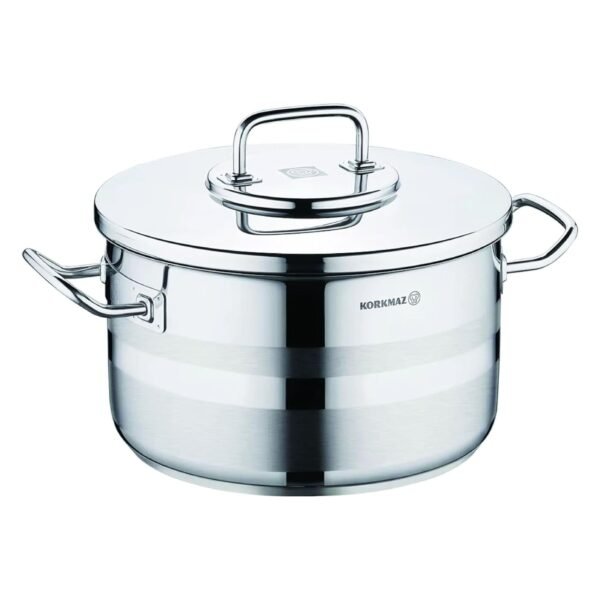 Korkmaz-Astra-2-Stainless-Steel-Casserole-Induction-Base-Silver-30-cm-12.5-L-1 Korkmaz Astra 2, Stainless Steel Casserole, Induction Base, Silver, 30 cm, 12.5 L – Wholesale & Export UAE