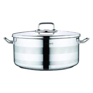 Korkmaz Astra 2, Stainless Steel Casserole, Induction Base, Silver, 40 cm, 31 L – Wholesale & Export UAE