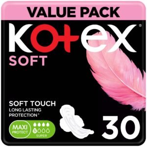 Kotex Soft Super Sanitary Pads, 30 Pads – Wholesale & Export UAE