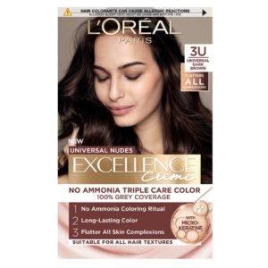 L’Oreal Paris Excellence Creme Universal Nudes Permanent Hair Dye, 3U Universal Dark Brown – Wholesale & Export UAE