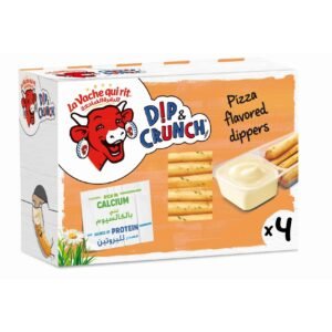 La Vache qui rit Dip and Crunch, Cheese and Pizza Flavoured Breadstick Snack, 4 Pieces, 140g – Wholesale & Export UAE