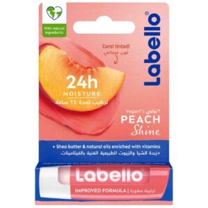 Labello 24-Hour Melt-in Moisture Peach Shine Lip Balm 4.8g – Wholesale & Export UAE