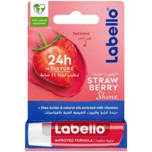 Labello 24-Hour Melt-in Moisture Strawberry Shine Lip Balm 4.8g – Wholesale & Export UAE