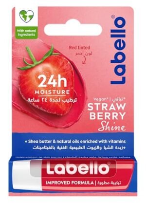Labello NIVEA Labello Lip Balm, Moisturising Lip Care, Strawberry Shine, 4.8g – Wholesale & Export UAE
