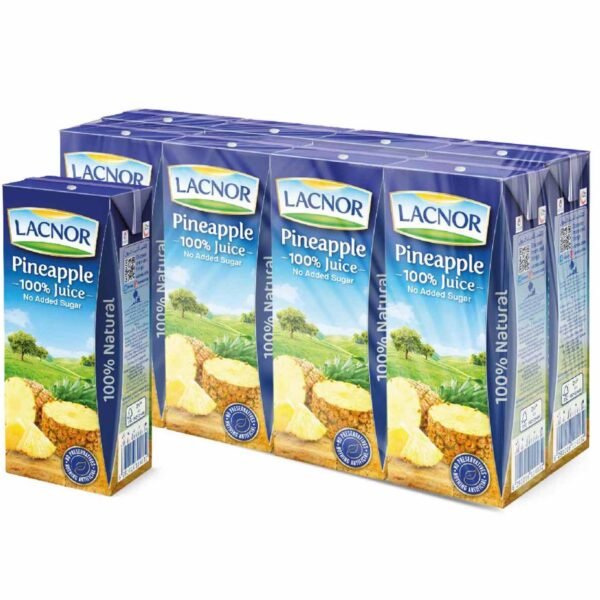 Lacnor Essentials Pineapple Juice, 180ml Pack of 8 – Wholesale & Export UAE