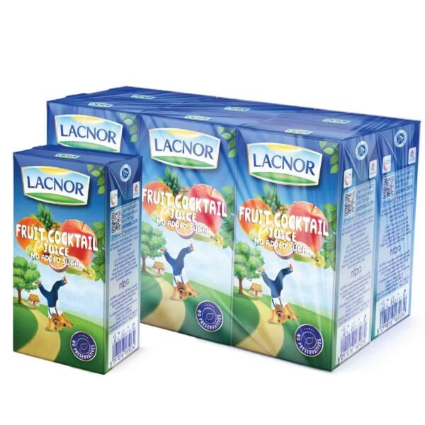 Lacnor No Added Sugar Fruit Cocktail Juice , 125ml Pack of 6 – Wholesale & Export UAE