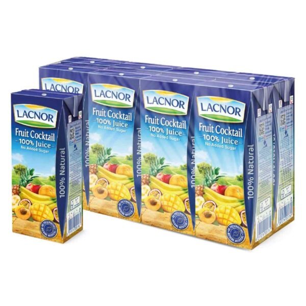Lacnor-No-Sugar-Added-Fruit-Cocktail-Juice-180ml-Pack-of-8 Lacnor No Sugar Added Fruit Cocktail Juice, 180ml Pack of 8 – Wholesale & Export UAE