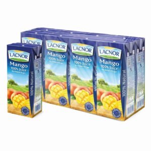 Lacnor No Sugar Added Mango Juice, 180ml Pack of 8 – Wholesale & Export UAE