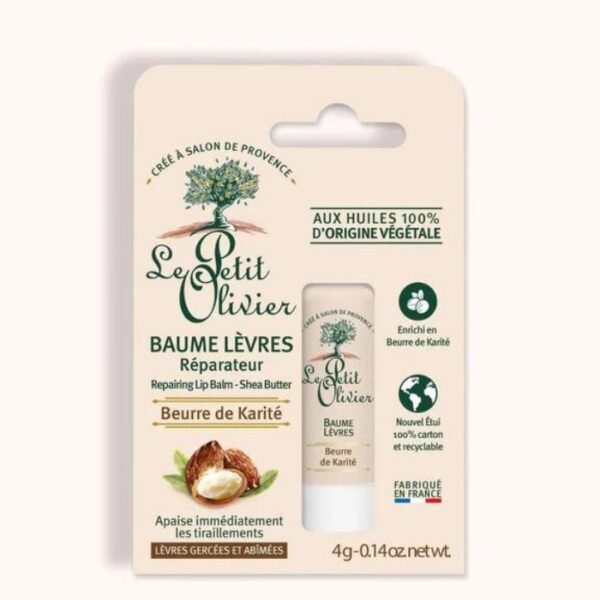 Le Petit Olivier Repair Lip Balm Stick with Shea Butter for Intensive Hydration - 4 g – Wholesale & Export UAE