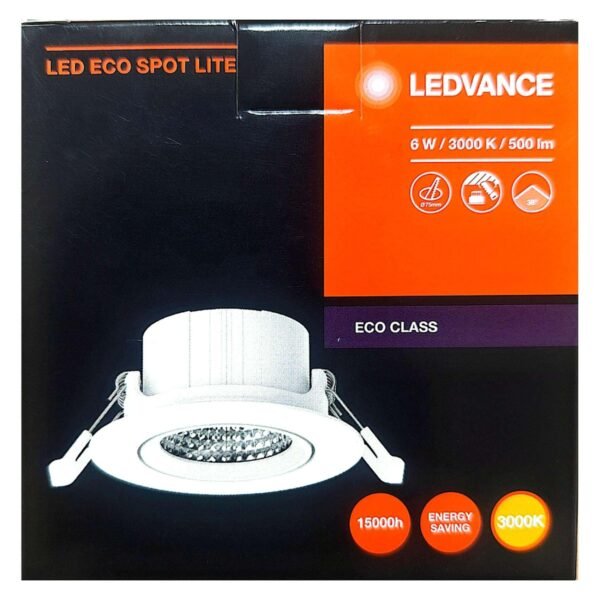 Ledvance LED Eco Class Spot Lite E-SP-RD30-6W36D-830, Warm White, 6 W – Wholesale & Export UAE