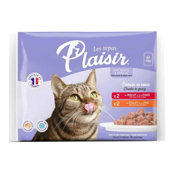 Les Repas Plaisir Cats Chicken and Beef 85g Pack of 4 – Wholesale & Export UAE