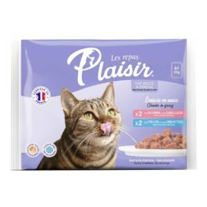 Les Repas Plaisir Cats Salmon and Trout 85g Pack of 4 – Wholesale & Export UAE