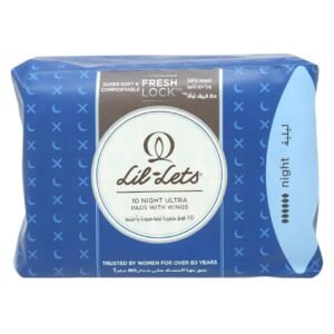 Lil-Lets Ultra Night Pads with Wings, 10 PCS – Wholesale & Export UAE