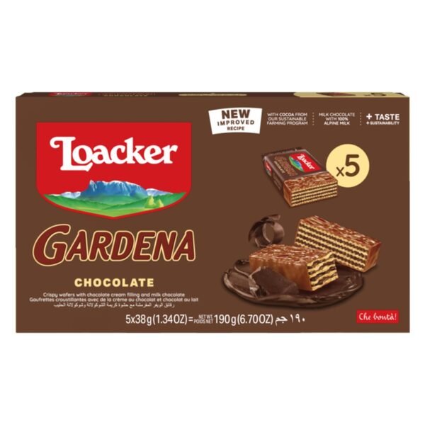 Loacker-Gardena-Chocolate-Wafers-38g-Pack-of-5 Loacker Gardena Chocolate Wafers, 38g Pack of 5 – Wholesale & Export UAE